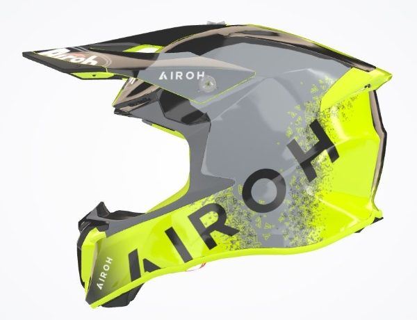 Airoh Helmet Twist 2.0 Bit Yellow Gloss